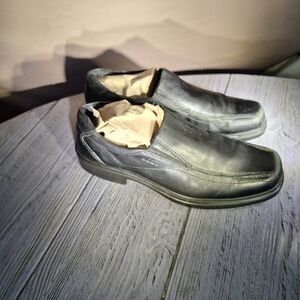 ECCO Men's Leather Black Light Casual Shoes Size EU 43/ US 9-9.5